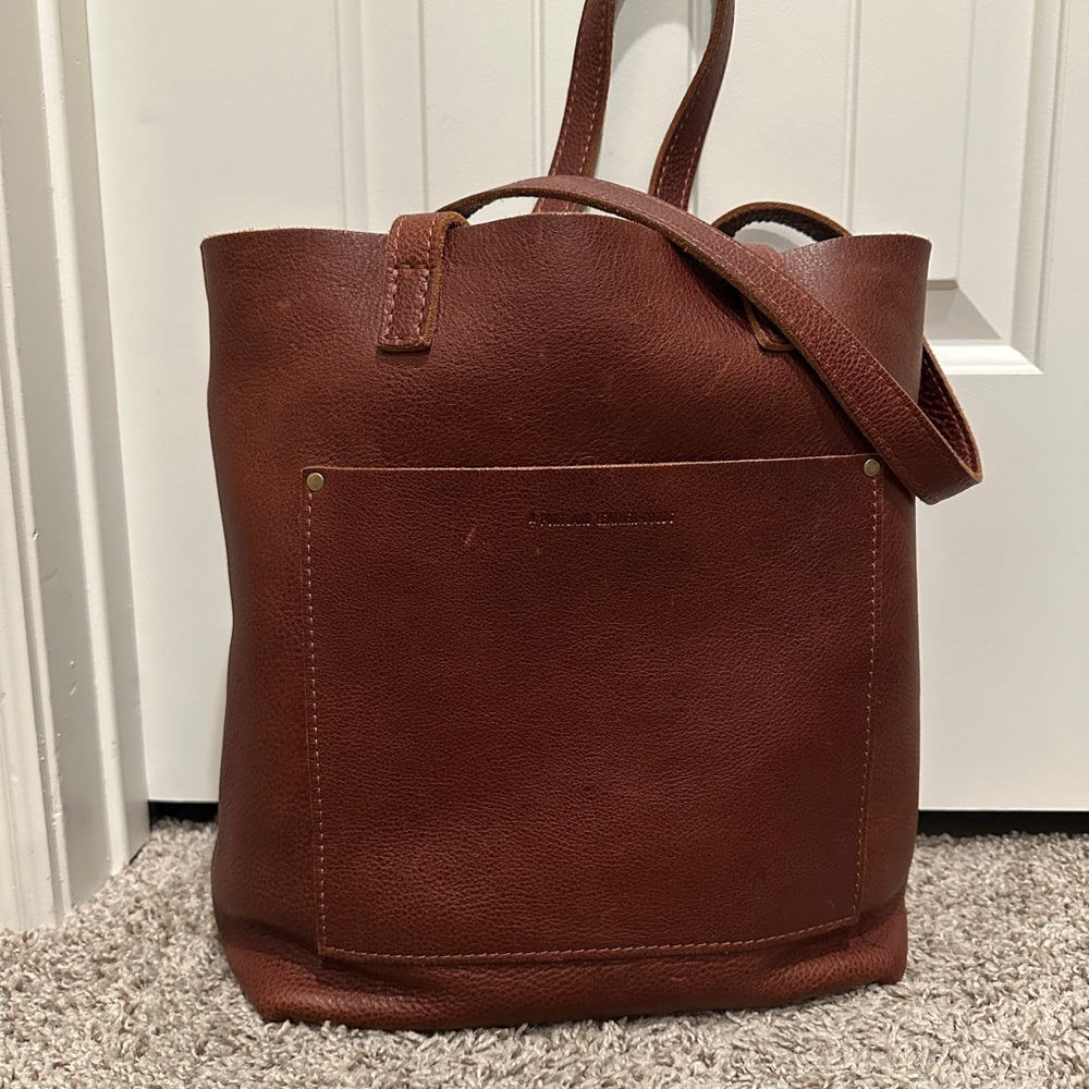 Brown Leather Tote Bag